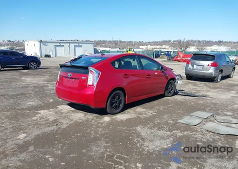 2012 Toyota Prius Three из США, поврежденный, VIN JTDKN3DU1C1507660